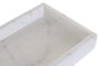 DKD Home Decor Bandeja de Mármol Blanco 30,5x15,5x3,8 cm