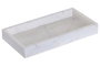 DKD Home Decor Bandeja de Mármol Blanco 30,5x15,5x3,8 cm