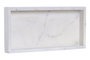 DKD Home Decor Bandeja de Mármol Blanco 30,5x15,5x3,8 cm