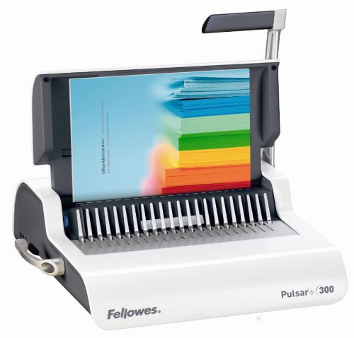 Fellowes Pulsar+ 300 Encuadernadora de Canutillo Blanco/Gris