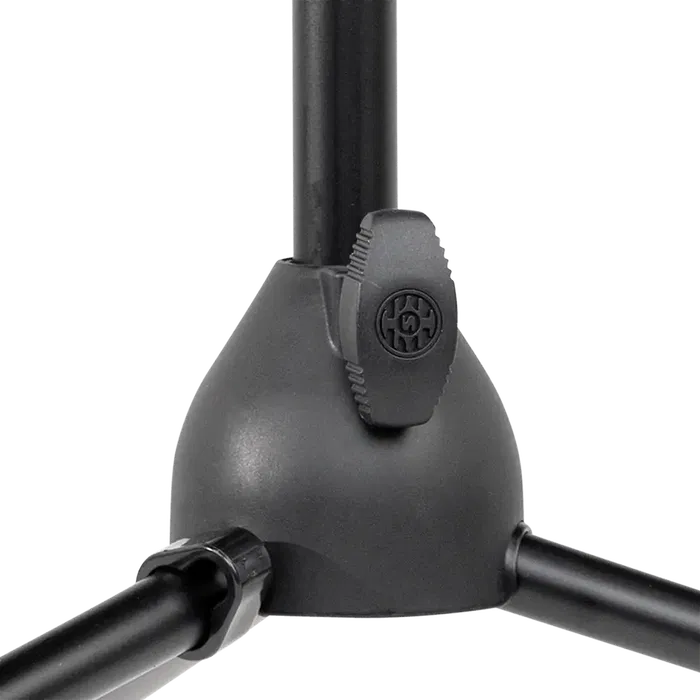 SBG Soporte de Micrófono Recto con Base Trípode Ajustable, Mango Ergonómico y Clips para Cable