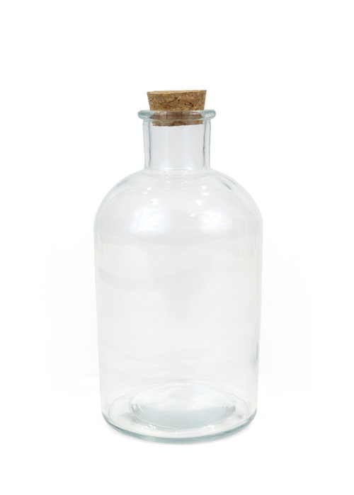 La Mediterranea Botella Frasca Red. 1000ml con Tapón de Corcho