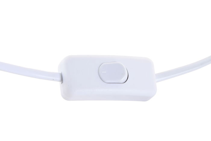 DKD Home Decor - Lámpara de Mesa Urbana, Diseño Abstracto Geométrico, Color Crudo, 38x66 cm, Incluye Bombilla E27