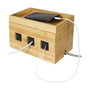 LogiLink Caja de gestión de cables de bambú