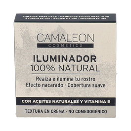 CAMALEON COSMETICS Iluminador Blanco 2,5Gr. Efecto Nacarado 100% Activos Naturales Apto Piel Sensible Vegano