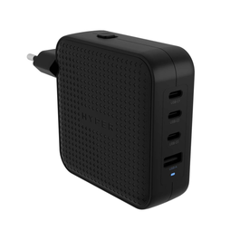 HYPER HJ1002BKWWGL Cargador para Móvil, Smartphone, Tableta, Carga Rápida, Puerto USB C, Negro