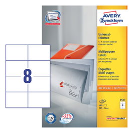 AVERY Zweckform Etiquetas 3427 Blancas 105,0 x 74,0 mm - 800 Piezas
