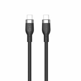 Hyper HyperJuice 240W Cable USB-C a USB-C de Silicona (1m), Negro