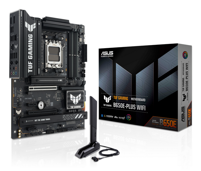 Asus TUF GAMING B650E-PLUS WiFi ATX AM5 Motherboard con PCIe 5.0 y WiFi 6E, 90MB1M20-M0EAY0, Negro Asus TUF GAMING B650E-PLUS WiFi ATX AM5 Motherboard con PCIe 5.0 y WiFi 6E, 90MB1M20-M0EAY0, Negro
