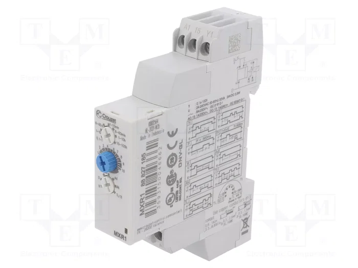 CROUZET Relé de tiempo SPDT 250VAC/8A 24÷240VAC CROUZET Relé de tiempo SPDT 250VAC/8A 24÷240VAC