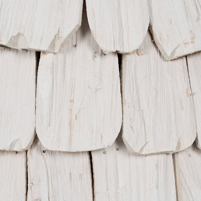 Figura Árbol Blanco Madera Paulonia 38 X 20 X 100 cm