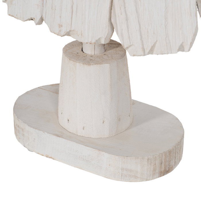 Figura Árbol Blanco Madera Paulonia 38 X 20 X 100 cm