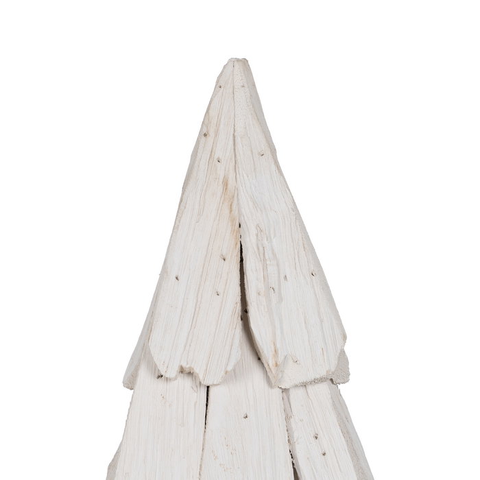 Figura Árbol Blanco Madera Paulonia 38 X 20 X 100 cm