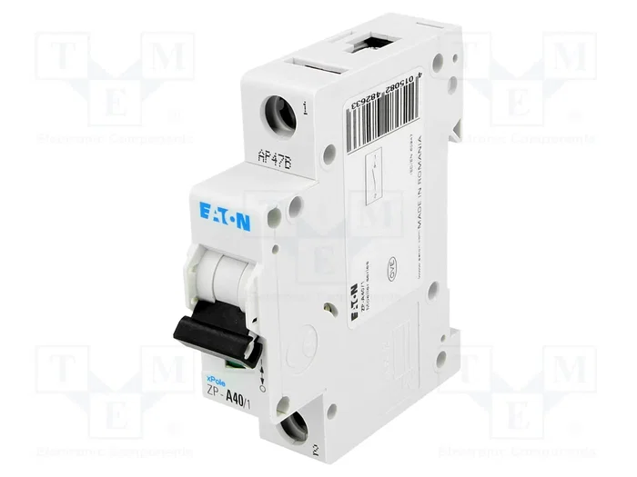 EATON ELECTRIC ZP-A40/1 Interruptor de aislamiento 40A 400VAC 1 Polo EATON ELECTRIC ZP-A40/1 Interruptor de aislamiento 40A 400VAC 1 Polo