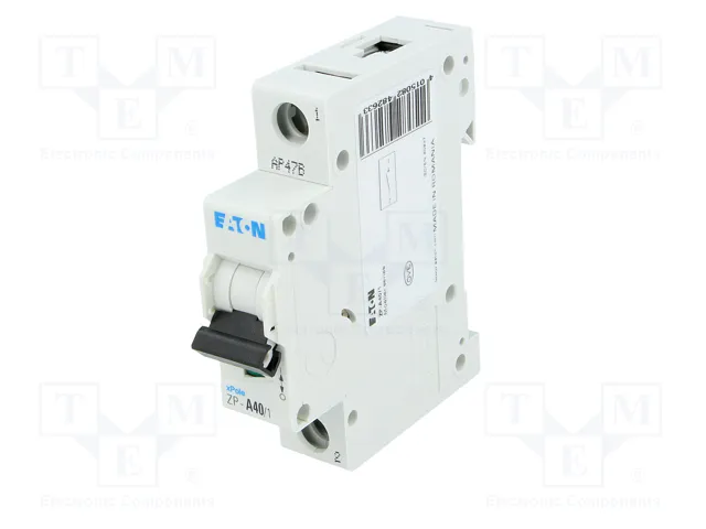 EATON ELECTRIC ZP-A40/1 Interruptor de aislamiento 40A 400VAC 1 Polo EATON ELECTRIC ZP-A40/1 Interruptor de aislamiento 40A 400VAC 1 Polo