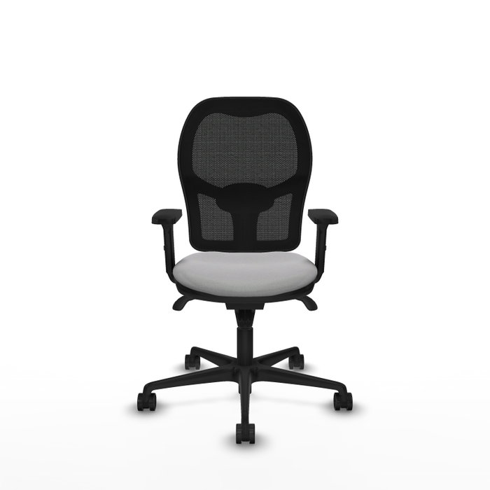 PIQUERAS Y CRESPO Silla de oficina Jorquera con mecanismo Sincro, Gris claro y Negro PIQUERAS Y CRESPO Silla de oficina Jorquera con mecanismo Sincro, Gris claro y Negro
