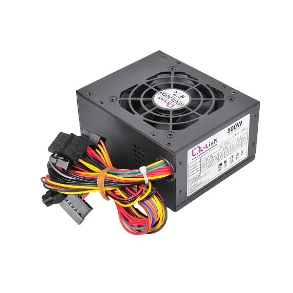 L-LINK LL-PS-MICRO500-CAB Fuente Alimentación 500W Micro ATX 3SATA 8cm Activo Negro