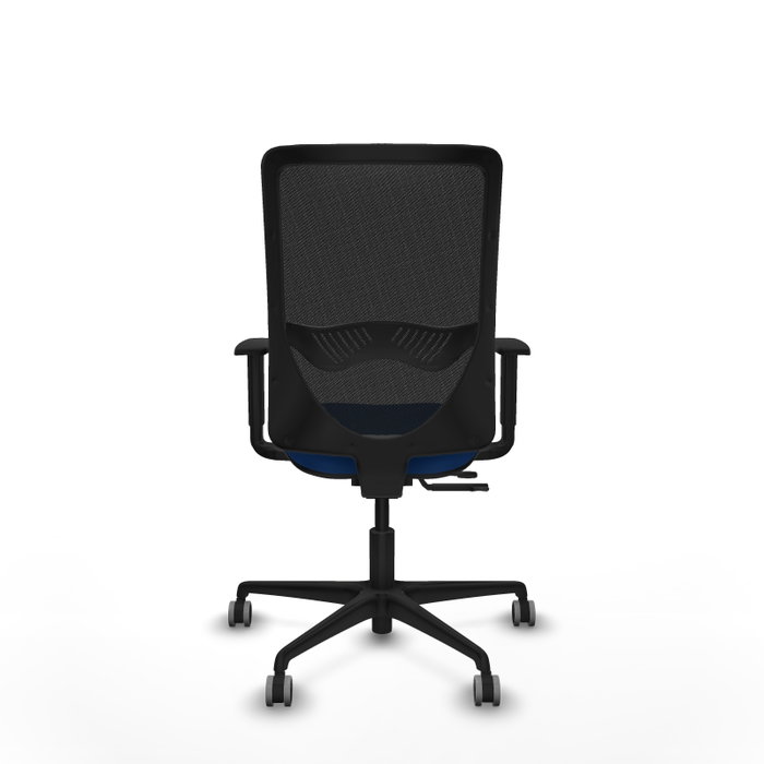PIQUERAS Y CRESPO Silla de oficina Zulema con mecanismo Sincro/Traslack, Azul y Negro