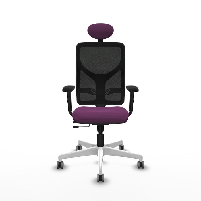 PIQUERAS Y CRESPO Silla de oficina Motilla Morado y Negro