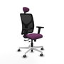 PIQUERAS Y CRESPO Silla de oficina Motilla Morado y Negro