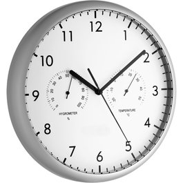 Tfa 98.1072 Reloj de Pared Analógico con Termómetro e Higrómetro