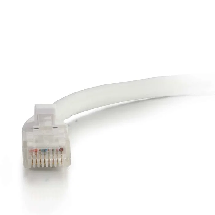 C2G 83485 Cable de Red Patch RJ-45 a RJ.45 Macho 0.5m (50 cm) UTP Cat6 Categoría 6 Booted Sin Funda Blindada Blanco para Redes Gigabit Ethernet