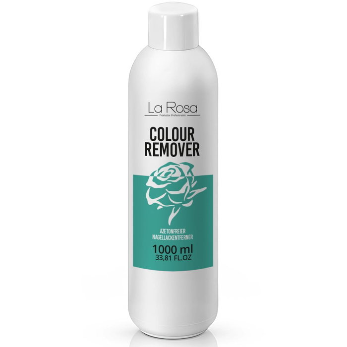 La Rosa Colour Remover Liquid Quitaesmalte Sin Acetona 1000 ml La Rosa Colour Remover Liquid Quitaesmalte Sin Acetona 1000 ml
