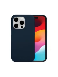 dbramante1928 ROSKILDE - Funda MAGSAFE para Apple iPhone 15 Pro (6.1"), Cuero de Grano Entero Azul, Protección contra Caídas, Resistente a Impactos