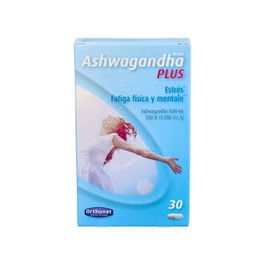 Ortho Nat Ashwagandha Plus 30 Cápsulas Veganas para Estrés y Fatiga Mental