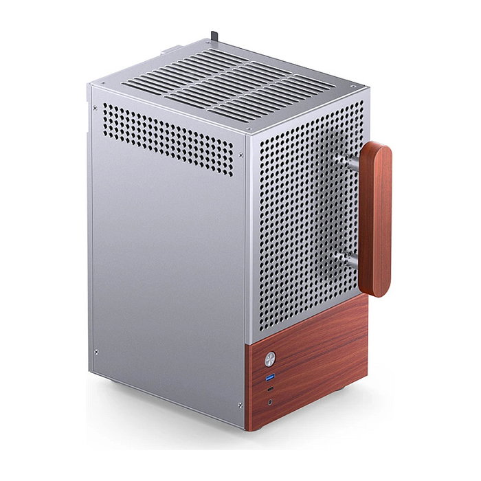 Jonsbo T6 Mini-Tower Mini-ITX con vidrio templado y madera - plata