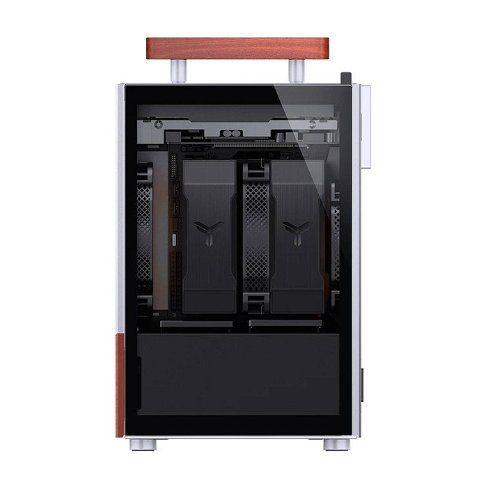 Jonsbo T6 Mini-Tower Mini-ITX con vidrio templado y madera - plata