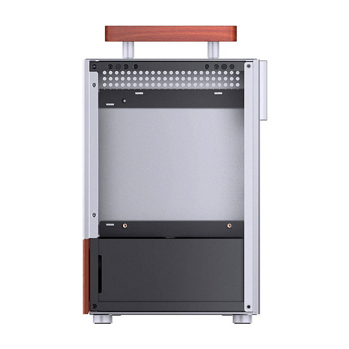 Jonsbo T6 Mini-Tower Mini-ITX con vidrio templado y madera - plata