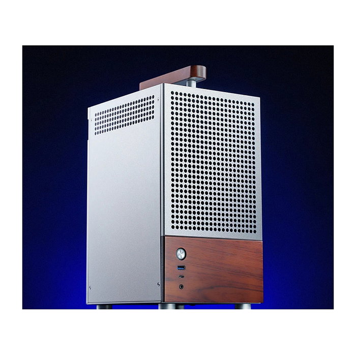 Jonsbo T6 Mini-Tower Mini-ITX con vidrio templado y madera - plata