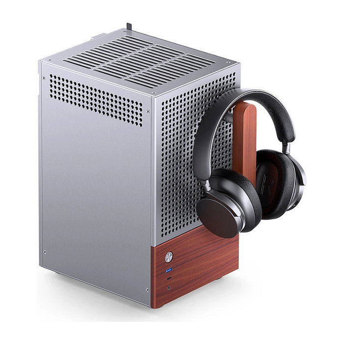 Jonsbo T6 Mini-Tower Mini-ITX con vidrio templado y madera - plata