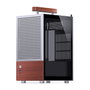 Jonsbo T6 Mini-Tower Mini-ITX con vidrio templado y madera - plata