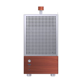 Jonsbo T6 Mini-Tower Mini-ITX con vidrio templado y madera - plata