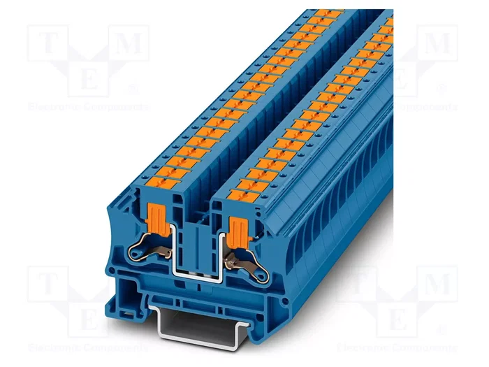PHOENIX CONTACT PTV 6 BU Conector de carril azul PHOENIX CONTACT PTV 6 BU Conector de carril azul