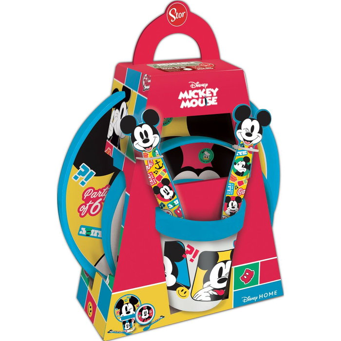 Licensing Set Premium Bicolor Antideslizante Mickey 5 Pcs