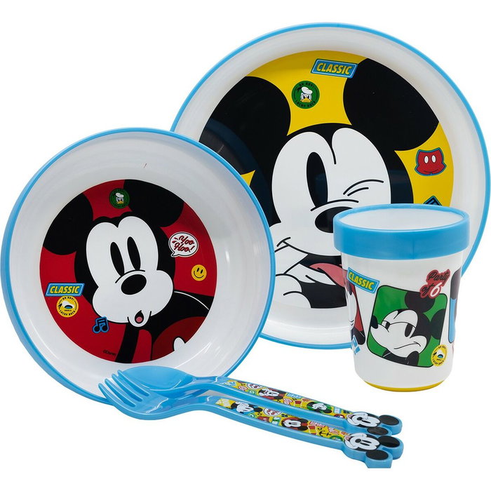 Licensing Set Premium Bicolor Antideslizante Mickey 5 Pcs