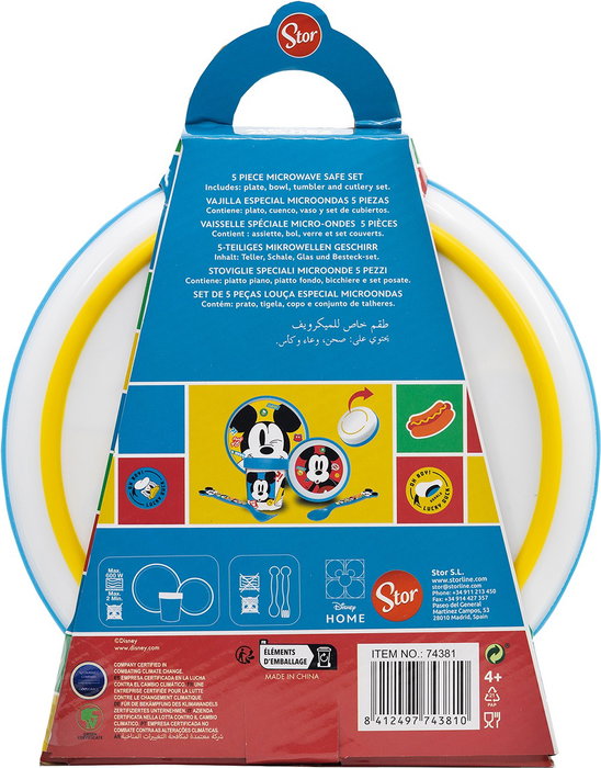 Licensing Set Premium Bicolor Antideslizante Mickey 5 Pcs