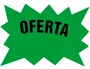 Blanca Etiqueta de cartulina marcaprecios oferta verde fluorescente 160x110 mm, 50 unidades