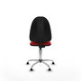 PIQUERAS Y CRESPO Silla de oficina Aýna Rojo Similpiel con Base Cromada