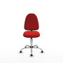 PIQUERAS Y CRESPO Silla de oficina Aýna Rojo Similpiel con Base Cromada