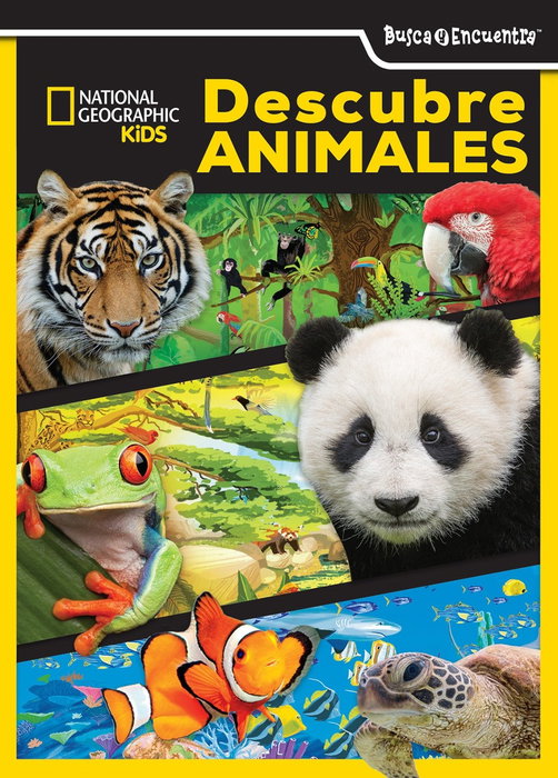 PI KIDS National Geographic Kids: Descubre animales - Busca y encuentra - Libro de actividades