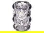 Giftdecor Portavela Bola Gris 8.4x12.5x8.4 cm (Set de 12)