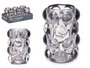 Giftdecor Portavela Bola Gris 8.4x12.5x8.4 cm (Set de 12)