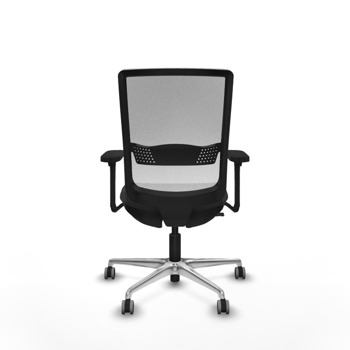 PIQUERAS Y CRESPO Silla de oficina Haches Gris oscuro y Blanco