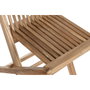 DKD Home Decor Mesa de Comedor para Terraza y Jardín Extensible Marrón Teca Set 9 piezas