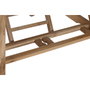DKD Home Decor Mesa de Comedor para Terraza y Jardín Extensible Marrón Teca Set 9 piezas