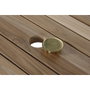 DKD Home Decor Mesa de Comedor para Terraza y Jardín Extensible Marrón Teca Set 9 piezas